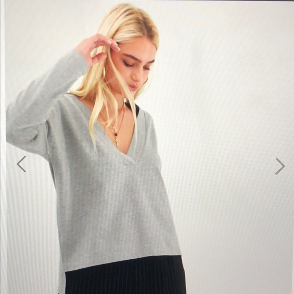 grey v-cut sweater brought from ASOS. Unused